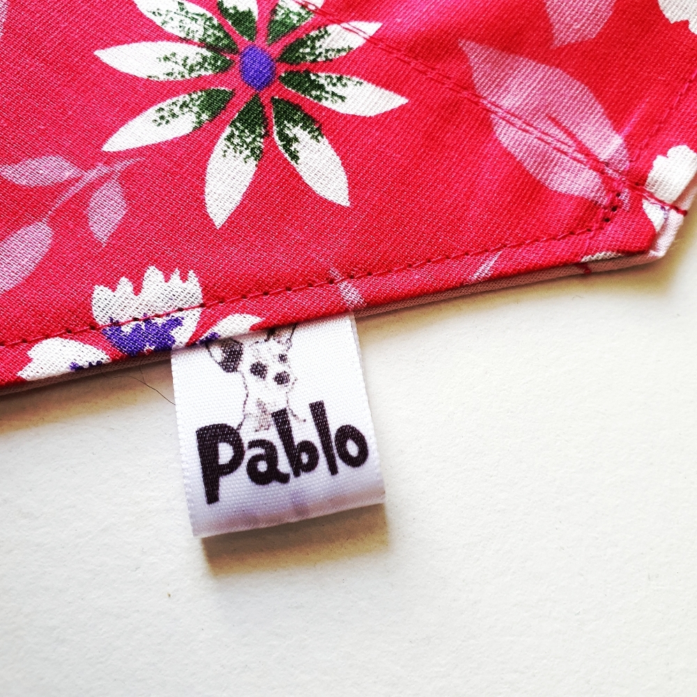 3 for $15 * Pink Floral Dog Bandana / Face Mask - Picture 7 of 10